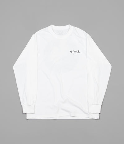 Polar Torsten Fill Logo Long Sleeve T-Shirt - White