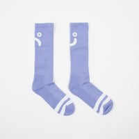 Polar Upside Down Happy Sad Socks - Lavender thumbnail