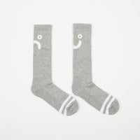 Polar Upside Down Happy Sad Socks - Sport Grey thumbnail