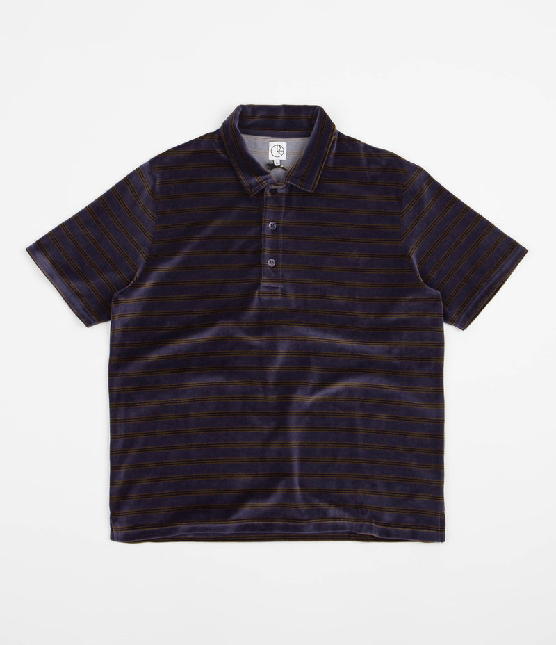 Polar Velour Polo Shirt Grey Blue Flatspot