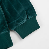 Polar Velour Zip Neck Sweatshirt - Dark Green thumbnail