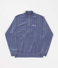 Polar Velour Zip Neck Sweatshirt - Faded Violet