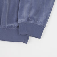 Polar Velour Zip Neck Sweatshirt - Faded Violet thumbnail