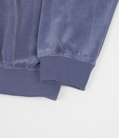 Polar Velour Zip Neck Sweatshirt - Faded Violet