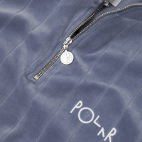 Polar Velour Zip Neck Sweatshirt - Faded Violet thumbnail