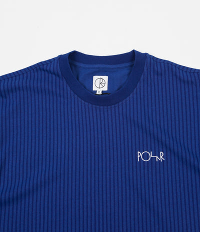 Polar Vertical Stripe T-Shirt - Dark Blue