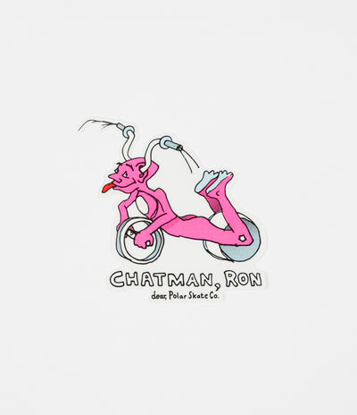 Polar x Ron Chatman Sticker - Electric Pink