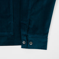 Polar X Tr̬s Bien Cropped Velvet Jacket - Petrol thumbnail
