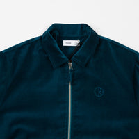 Polar X Tr̬s Bien Cropped Velvet Jacket - Petrol thumbnail