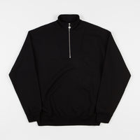 Polar Zip Neck Sweatshirt - Black thumbnail