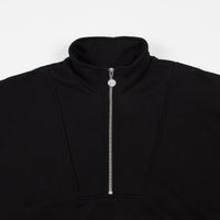 Polar Zip Neck Sweatshirt - Black thumbnail