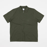 Polar Zip Pique Shirt - Hunter Green thumbnail