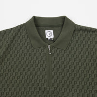 Polar Zip Pique Shirt - Hunter Green thumbnail