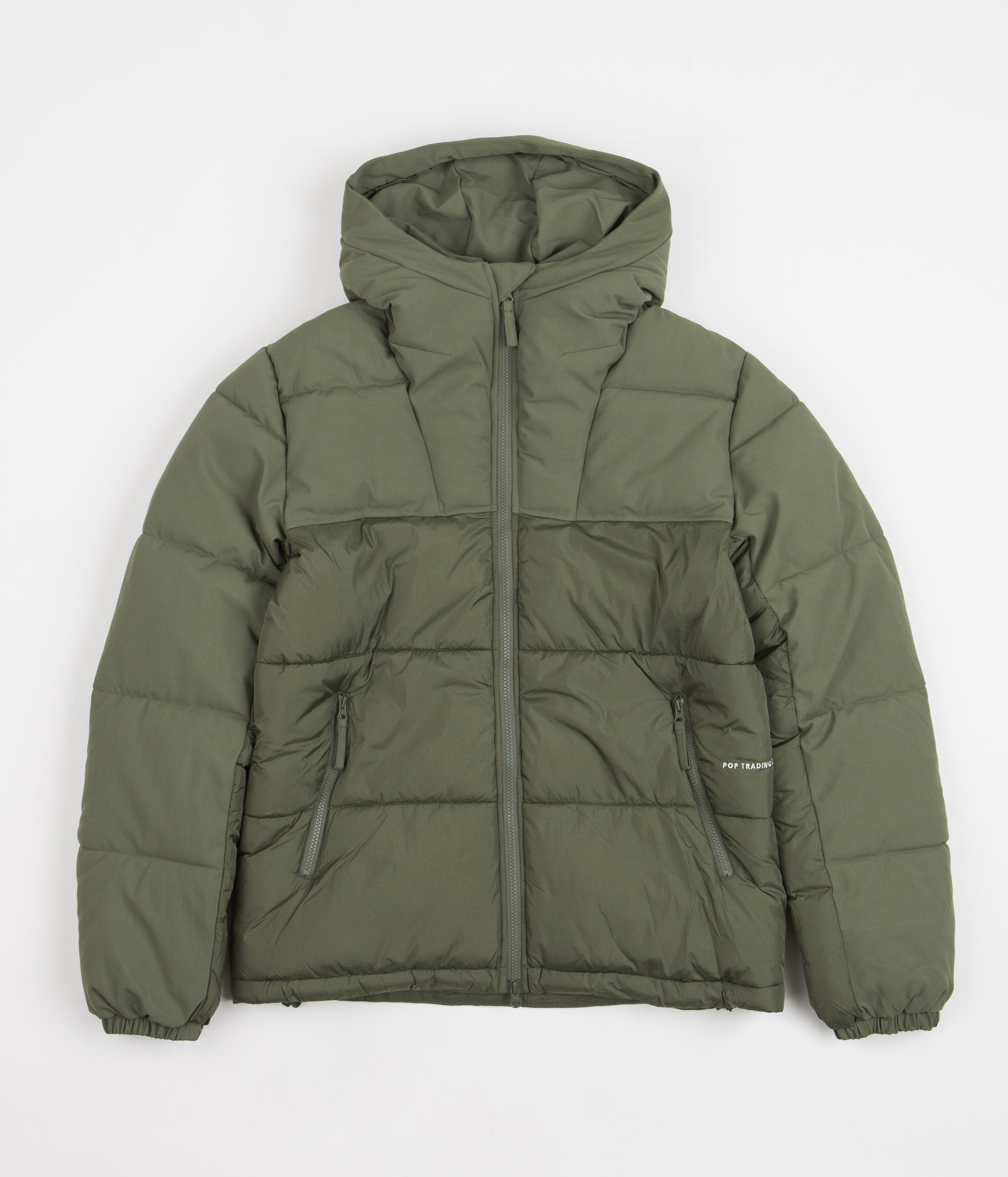 Pop Trading Company Alex Puffer Jacket - Olivine | flatspot