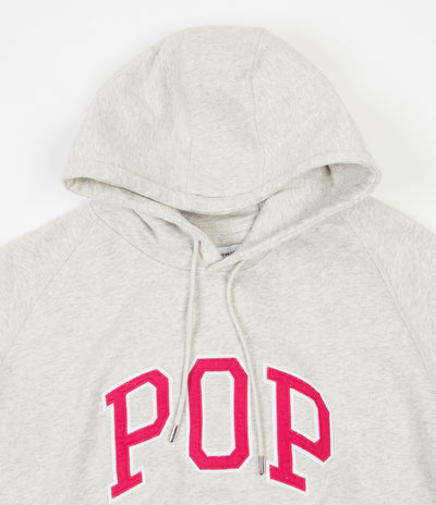 Pop Trading Company Arch Hoodie - Off White Heather