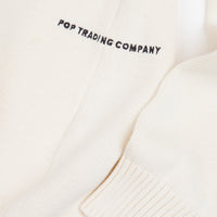 Pop Trading Company Arch Knitted Crewneck Sweatshirt - Off White thumbnail