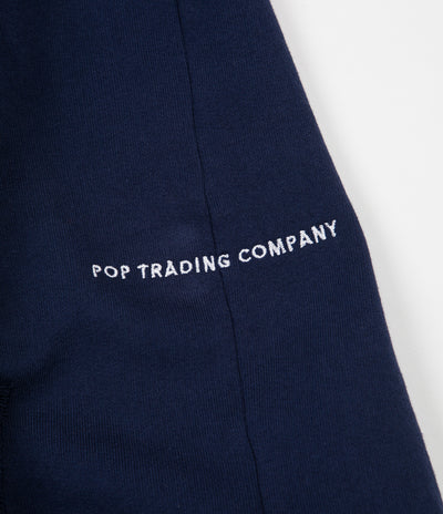 Pop Trading Company Arch Logo Hoodie - Navy