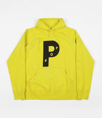Pop Trading Company Big P Hoodie - Electric Yellow