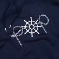 Pop Trading Company Captain Embroidery Hoodie - Navy thumbnail