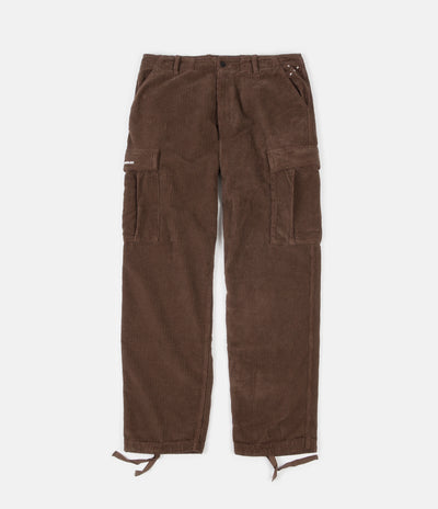 Pop Trading Company Cord Cargo Pants - Brown