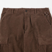 Pop Trading Company Cord Cargo Pants - Brown thumbnail