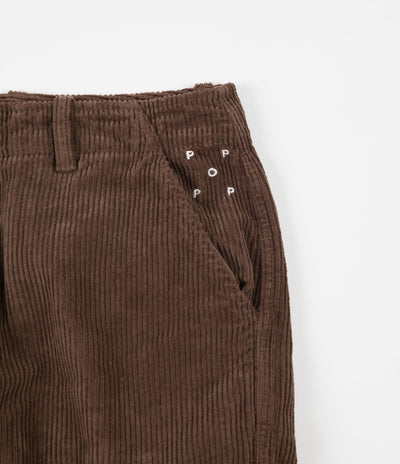 Pop Trading Company Cord Cargo Pants - Brown
