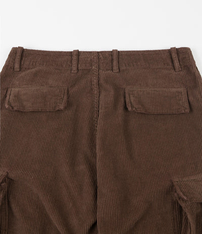Pop Trading Company Cord Cargo Pants - Brown