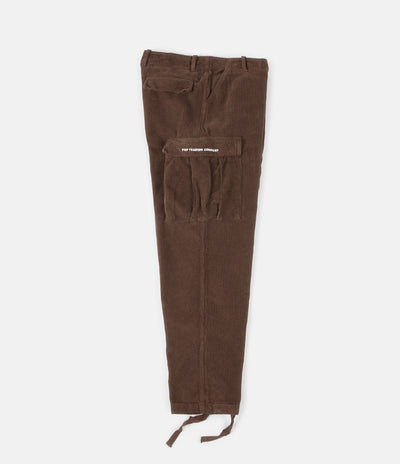 Pop Trading Company Cord Cargo Pants - Brown