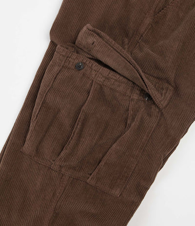 Pop Trading Company Cord Cargo Pants - Brown