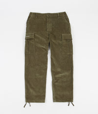 Pop Trading Company Corduroy Cargo Pants - Hunting Green