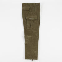 Pop Trading Company Corduroy Cargo Pants - Hunting Green thumbnail