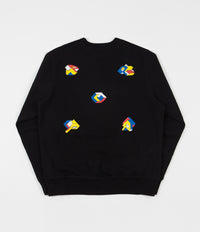 Pop Trading Company Delta Crewneck Sweatshirt - Black