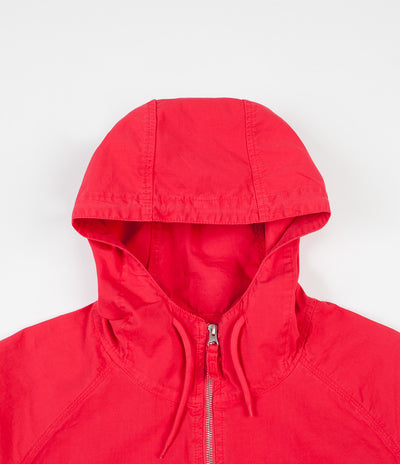 Pop Trading Company DRS Halfzip Hooded Jacket - Coral