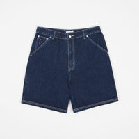 Pop Trading Company DRS Shorts - Rinsed Denim / White thumbnail