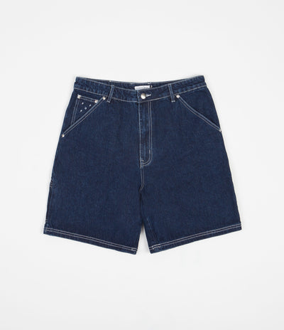 Pop Trading Company DRS Shorts - Rinsed Denim / White
