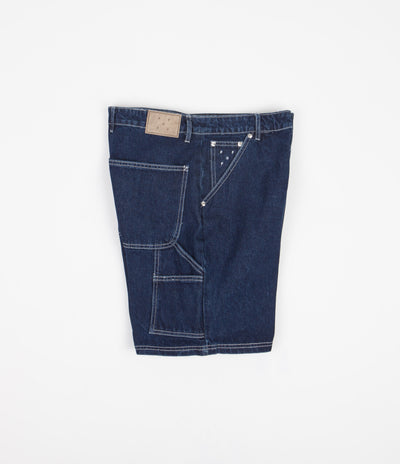 Pop Trading Company DRS Shorts - Rinsed Denim / White