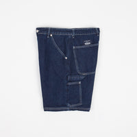 Pop Trading Company DRS Shorts - Rinsed Denim / White thumbnail