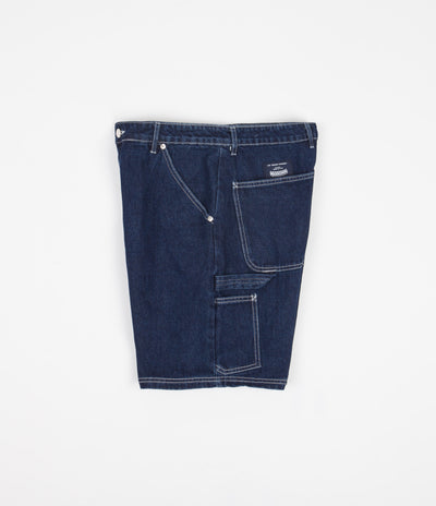Pop Trading Company DRS Shorts - Rinsed Denim / White