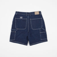 Pop Trading Company DRS Shorts - Rinsed Denim / White thumbnail