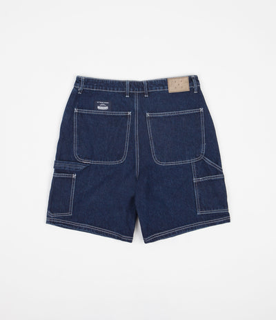 Pop Trading Company DRS Shorts - Rinsed Denim / White