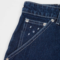 Pop Trading Company DRS Shorts - Rinsed Denim / White thumbnail