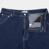 Pop Trading Company DRS Shorts - Rinsed Denim / White thumbnail