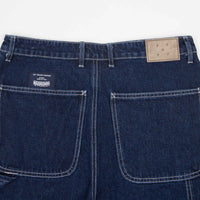 Pop Trading Company DRS Shorts - Rinsed Denim / White thumbnail