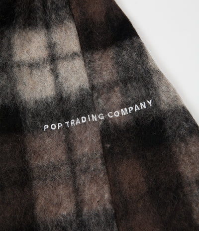 Pop Trading Company Falling Down Overshirt - Black / White / Brown