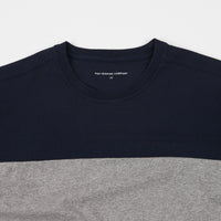 Pop Trading Company Fivestar T-Shirt - Navy / Heather Grey thumbnail