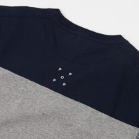 Pop Trading Company Fivestar T-Shirt - Navy / Heather Grey thumbnail