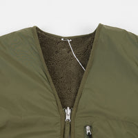 Pop Trading Company Harold Reversible Vest - Hunting Green thumbnail