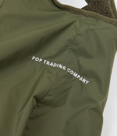 Pop Trading Company Harold Reversible Vest - Hunting Green