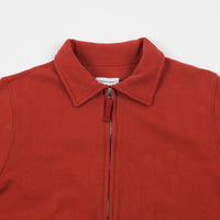 Pop Trading Company Heavyweight Sportswear Company Half Zip Sweatshirt - Pepper Red thumbnail