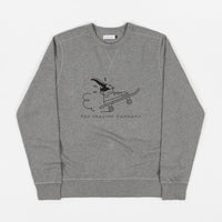 Pop Trading Company Joost Swarte Crewneck Sweatshirt - Heather Grey thumbnail